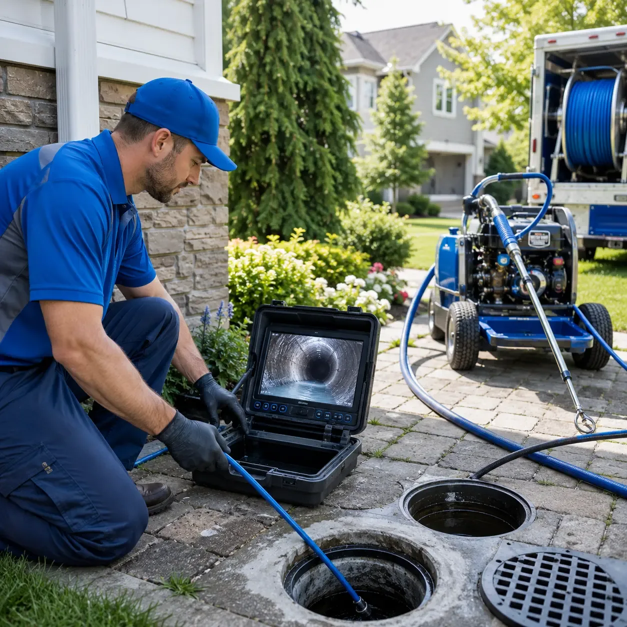 Outdoor drain cleaning professionals serving Davis Junction, IL